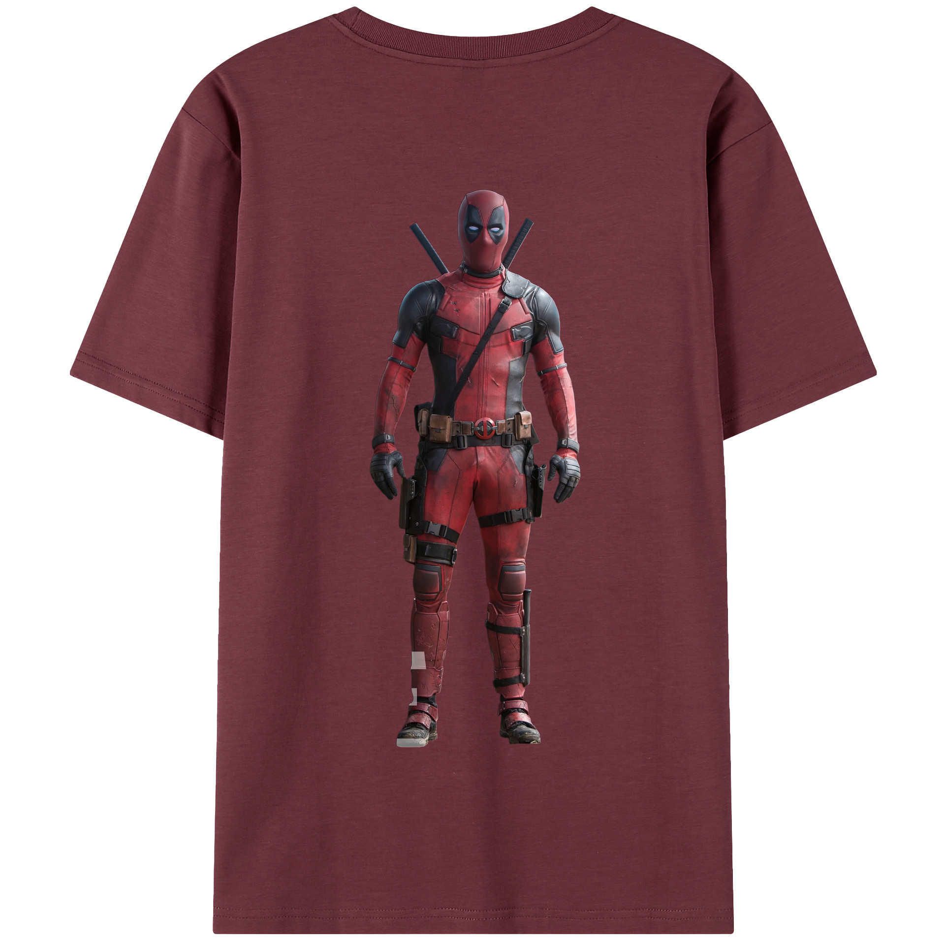 （画像用） Deadpool デッドプール 綿100％半袖Tシャツ（背面プリント）